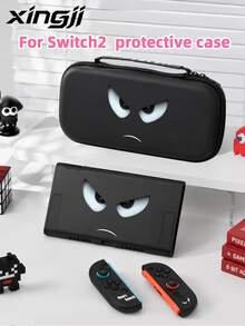 New Switch 2 (2025) Game Console Protective Case, 1pc English Expression Pattern, Compatible With Switch NS/Switch OLED Game Console Protective Case, New Generation 2, TPU Soft Shell, Universal Protective Cover, Switch Controller Protective Case, Switch Game Accessories, Universal Storage Bag, Anti-Drop, Anti-Slip, Anti-Scratch, Beautiful, Best Choice For Family And Friends - View 1