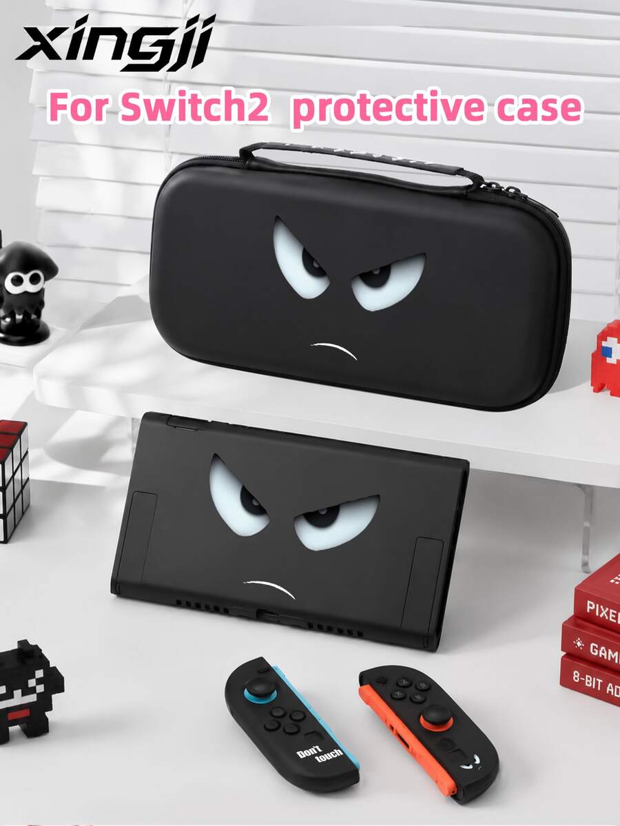 New Switch 2 (2025) Game Console Protective Case, 1pc English Expression Pattern, Compatible With Switch NS/Switch OLED Game Console Protective Case, New Generation 2, TPU Soft Shell, Universal Protective Cover, Switch Controller Protective Case, Switch Game Accessories, Universal Storage Bag, Anti-Drop, Anti-Slip, Anti-Scratch, Beautiful, Best Choice For Family And Friends - View 1