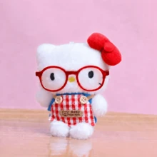 SANRIO 1個兒童絨毛娃娃吊飾，背包配件、鑰匙圈，情人節禮物、生日禮物、派對小禮物 - 彩色 - 查看 5