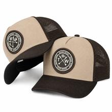 Texas Wind Country Trucker Cap With Curved Brim And Mesh Detail - 米棕色 - 查看 4