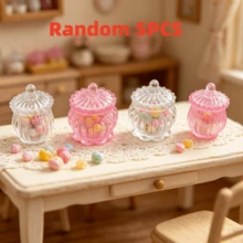 迷你 BJD 娃娃屋糖果罐微縮生活場景模型，適用於 1/12 OB11，花園 3D 景觀居家辦公室微景觀裝飾，娃娃屋桌面汽車飾品，攝影道具，聖誕萬聖節節日禮物 - 多色 - 查看 16