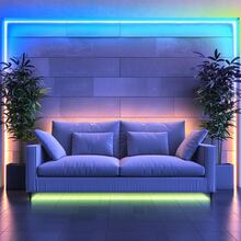 3535 RGB LED 燈條，附 24 鍵紅外線遙控器，16 色可調光，3 顆 AA 電池供電，適用於電視背光、鏡子、櫥櫃、廚房、婚禮、派對與居家裝飾（不含電池） - 3535RGB-24K - 查看 7