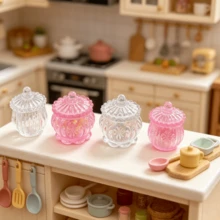 迷你 BJD 娃娃屋糖果罐微縮生活場景模型，適用於 1/12 OB11，花園 3D 景觀居家辦公室微景觀裝飾，娃娃屋桌面汽車飾品，攝影道具，聖誕萬聖節節日禮物 - 多色 - 查看 11