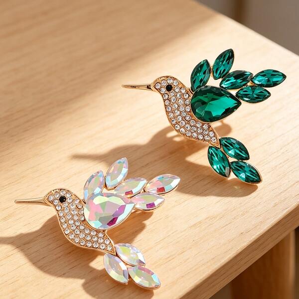 時尚創意飛鳥胸針，高端精緻個性化胸針，防走光固定針，百搭衣飾配件