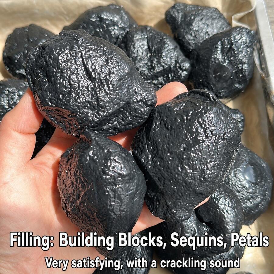 1個熱銷手工石紋壓力球，酥脆爆裂感擠壓紓壓指尖感官解壓玩具，適合日常休閒，創意小禮物，生日、萬聖節、聖誕節理想禮物，Squishy>Dumpling
