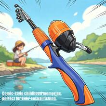 SEACHASER Portable Telescopic Fishing Combo, Lure Fishing Rod With Compact Closed-Face Reel For Freshwater Fishing,Suitable For Beginners - Multicolor - View 7