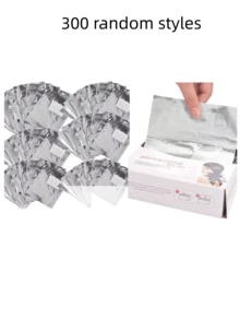 100/200/300/400/600/800/1000片鋁箔卸甲棉片，吸油光滑表面，尺寸2*3cm、6.5*9cm布棉片，適用於居家與美甲沙龍，適合所有手指與腳趾，加厚耐用鋁箔，易於包裹，隨機2款鋁箔款式 - 白色 - 查看 9