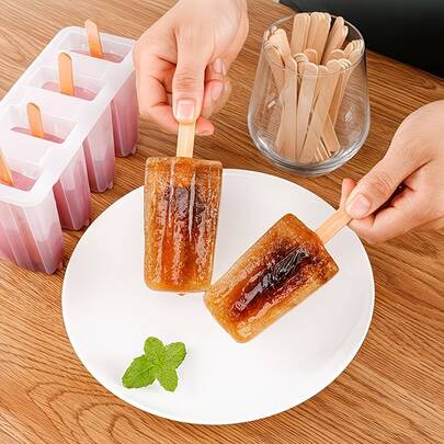 50/100/200/300pcs Wooden Popsicle Sticks For Handmade DIY, 11.43cm Wooden Craft Sticks, Suitable For Candles, Ice Cream Sticks, Waxing And Depilation Products, Home Art Projects Wooden Crafts