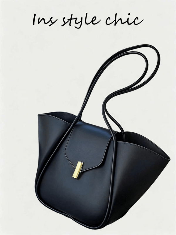 New Fashion Women's Shoulder Bag, Made Of Classic Solid Color Waterproof PU Material, Magnetic Snap Closure Design, Large Capacity Shoulder Handbag, Multi-Functional Casual Commuter Bag, Suitable For Travel, Shopping, Commuting, Parties And Dates.