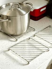 Square Heat Insulation Pad Heat Resistant Kitchen Table Mat Coaster Placemat Christmas Gift Protect Tabletop And Kitchen Counter Suitable For Placing Pots Hot Cookware Beverages Heat Insulation And Temperature Reduction Kitchen - View 1