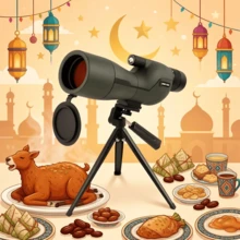 25-75x Continuous Zoom Telescope, 60mm Objective Lens Clear And Bright, Tripod Support Stable And No Shake, Suitable For Photography, Observation, Hunting, Free Phone Camera Clip - Green - View 1