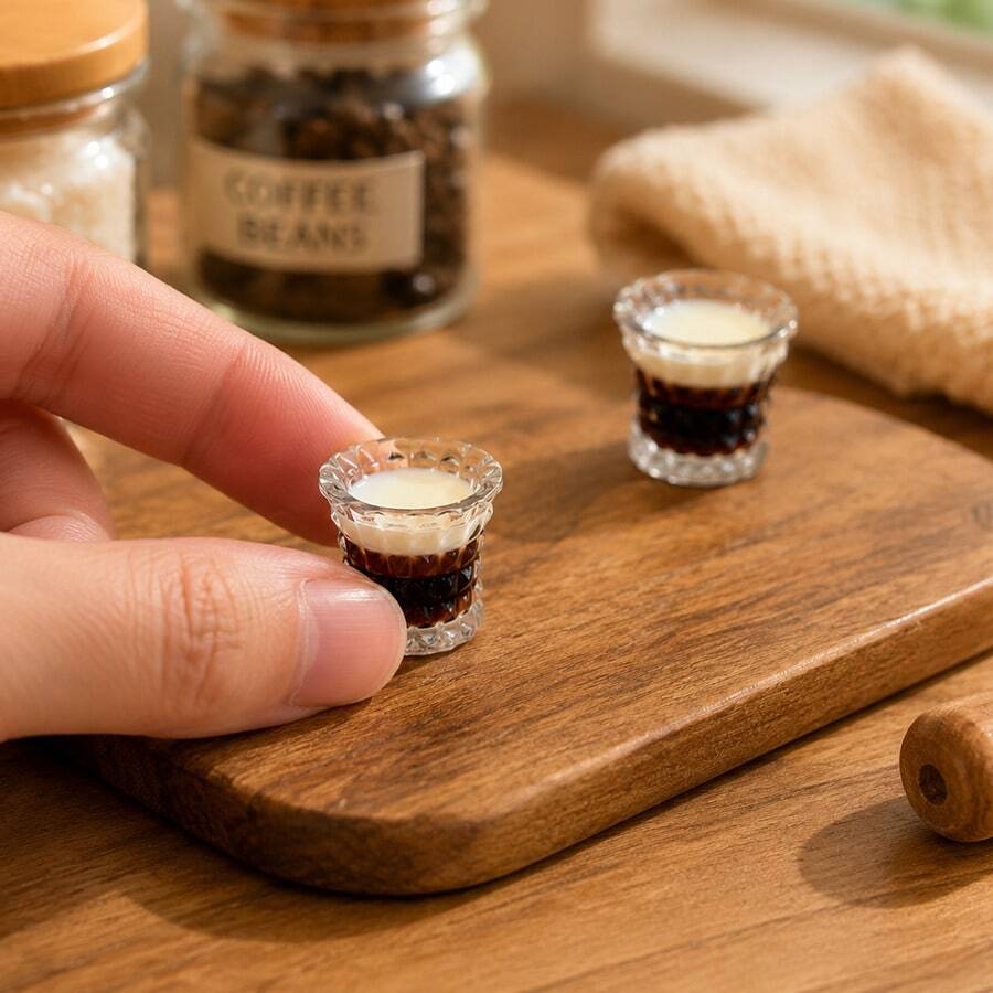 Model Cangkir Kopi Miniatur Skala 1:12, Dekorasi Peralatan Minum Dapur Rumah Boneka, Ornamen Meja Ruangan Miniatur Cangkir Mini, Hadiah Sempurna untuk Pecinta Miniatur, Properti Fotografi Miniatur - Satu-Ukuran - View 1