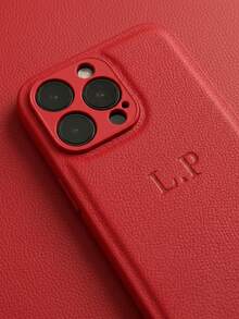 客製化個性化姓名手機殼，適用 11 12 13 14 15 16 17 Pro Max Plus 17 Air 13 12 Mini，韓系奢華 PU 皮革 3D DIY 刻字字母縮寫姓名，適用 X XS XR XS MAX 7 8 Plus，防震手機殼，節日禮物送給愛人、朋友、家人或自己，適用 Galaxy S25 S24 S23 S22 S21 Ultra Plus A55 A54 A53 A52 A34 A33 A32 A15 A14 A13 A12 - 紅色 - 查看 4