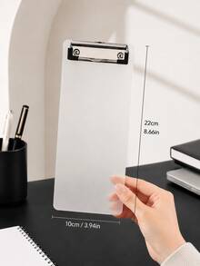 A4/A5/A6 Ticket Flat Board Clip, PP Frosted Test Papers/Office Files/Ticket Order Menu Pad, Back-To-School Season,Back To School - Multicolor - View 11