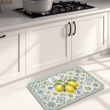 1pc Lemon Print Rug, Summer Fresh Style, Decorative Rug, Bedroom Decor, Small Rug, Rug, Home Decor, Living Room Rug, Living Room Small Rug, Bedroom Rug, Living Room Home Decor, Outdoor Rug, Washable Rug - Multicolor 5 - View 5