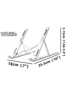 1pc Laptop Stand, Ergonomic Portable, Phone Plastic Holder, 10 Adjustable Angles, Suitable For 12-18 Inch Laptops, Perfect For Office, Study, Bedroom And Travel - Computer Desktop Stand - View 7