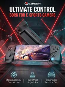 GAMESIR X5 Lite Game Controller: Features A Comfortable Grip With A Textured Surface, Hall Effect Joysticks, A Type-C Connector, And Elastic Silicone ABXY Buttons. - View 2