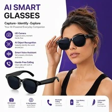SENBONO Smart Glasses, Equipped With 2MP HD Camera, Bluetooth Audio Glasses, Built-In Speaker And Microphone, Supports Hands-Free Video Recording And Photo Taking, Compatible With IOS/Android, Suitable For Men And Women - View 6
