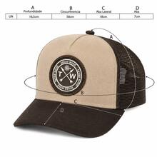 Texas Wind Country Trucker Cap With Curved Brim And Mesh Detail - 米棕色 - 查看 7