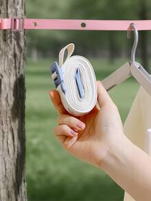 1pc Travel Clothesline, Outdoor Laundry Rope, Portable Hotel Hanging Rope, Windproof Folding Clothes Rack, Outdoor Quilt Drying, Portable Clothesline, Outdoor Travel Clothes Rack Storage Tool, Adjustable No-Drill Indoor/Outdoor Quilt Drying - Multicolor - View 8