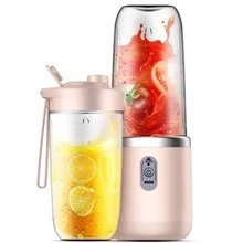 SOKANY Portable Juicer Cup/Juice Cup/Milkshake Cup, 1500mAh Lithium Battery, Dual Cup With Lid Design, 6-Blade 304 Stainless Steel, 40W High Power, 400ml Large Capacity, Suitable For Juicing/Milkshake/Crushed Ice And More - 0.5L-1L - View 16