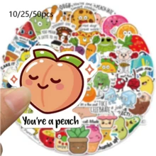 10/25/50pcs Cute Inspirational Cartoon Stickers - Humorous Pun Stickers, Gift For Friends, Cartoon Stickers, Inspirational Encouragement Stickers, Multi-Purpose Stickers Suitable For Planners, Vibrant Character Design Perfect For Students And Decoration Enthusiasts | Easy To Apply Stickers, Can Personalize Electronic Products And Stationery, Random Styles - Style 1 - View 9