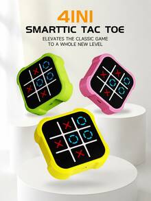1pc Kids 4-In-1 Tic-Tac-Toe Game Toy, Includes 1V1 Battle, Whac-A-Mole ...
