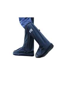 Pair Unisex Anti-Slip Waterproof Rain Overshoes, Thickened Sole Wear-Resistant Shoe Covers For Daily Use(Style & Color Sent Randomly) - Multicolor - View 7
