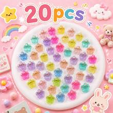 Mini Onion Powder Hair Clip, Candy Color Mini Flower Hair Clip Suitable For Girls Daily Wear, School, Party, Vacation, Birthday, Photography - Multicolor - View 17