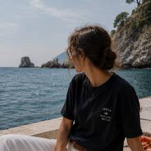 Loose Cotton T-Shirt I From Local Warehouse - 黑色 - 查看 6