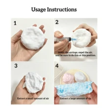 1pc New Fun Handmade Squeezable Green Ball, Suitable For Making Creative Toys, Global Family Gathering - Baby Blue - View 5