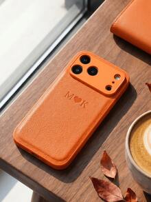 客製化個性化姓名手機殼，適用 11 12 13 14 15 16 17 Pro Max Plus 17 Air 13 12 Mini，韓系奢華 PU 皮革 3D DIY 刻字字母縮寫姓名，適用 X XS XR XS MAX 7 8 Plus，防震手機殼，節日禮物送給愛人、朋友、家人或自己，適用 Galaxy S25 S24 S23 S22 S21 Ultra Plus A55 A54 A53 A52 A34 A33 A32 A15 A14 A13 A12 - 橘色 - 查看 3