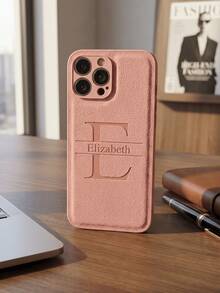 客製化個性化姓名手機殼，適用 11 12 13 14 15 16 17 Pro Max Plus 17 Air 13 12 Mini，韓系奢華 PU 皮革 3D DIY 刻字字母縮寫姓名，適用 X XS XR XS MAX 7 8 Plus，防震手機殼，節日禮物送給愛人、朋友、家人或自己，適用 Galaxy S25 S24 S23 S22 S21 Ultra Plus A55 A54 A53 A52 A34 A33 A32 A15 A14 A13 A12 - 粉色 - 查看 3