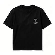 Loose Cotton T-Shirt I From Local Warehouse - 黑色 - 查看 2