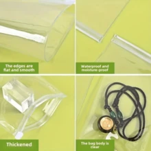 10/30/100pcs Reusable Zipper Seal Transparent Plastic Bags Travel Jewelry Medicine Storage Bags, With Sliding Lock Self-Sealing, Portable Storage Bag Set Suitable For Medicine Small Items, Back To School Essential - Clear - View 6