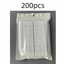 20/100支黑白棉棒刷，睫毛接種工具用微型睫毛刷，微孔睫毛刷，一次性微型睫毛刷 - 彩色 - 查看 14