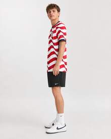 Nike 2026 USA National Team Home Fan Edition Dri-FIT Crew Neck Striped Quick-Dry Short-Sleeve Soccer Jersey For Men - 紅色 - 查看 6