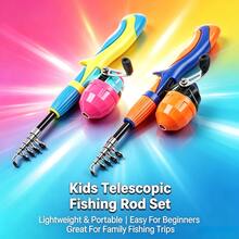 SEACHASER Portable Telescopic Fishing Combo, Lure Fishing Rod With Compact Closed-Face Reel For Freshwater Fishing,Suitable For Beginners - Multicolor - View 3