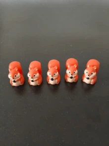 Resin Mini Squirrel Figurine, Micro Landscape DIY Decor Accessory, Home Desktop, Bookshelf, Garden Decoration Craft - Multicolor - View 13