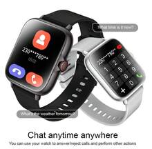 NcmRyu 1.83 Inch Full Screen Smart Watch, Compatible With IOS And Android Phones, (Call/Answer Calls), With Multiple Sports Modes/Massive Watch Faces/Built-In Games/AI Voice Control/Unisex Sports Watch - View 3