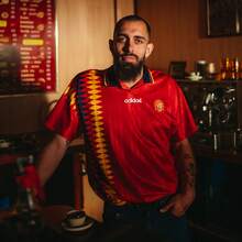 Adidas Unisex Sports Performance SPAIN HOME JERSEY 1994 Spain National Team 1994 Retro Football Casual Culture Short Sleeve Jersey JN3707 - Red - View 1