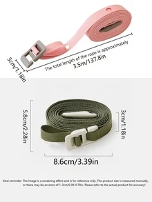 1pc Travel Clothesline, Outdoor Laundry Rope, Portable Hotel Hanging Rope, Windproof Folding Clothes Rack, Outdoor Quilt Drying, Portable Clothesline, Outdoor Travel Clothes Rack Storage Tool, Adjustable No-Drill Indoor/Outdoor Quilt Drying - Multicolor - View 4