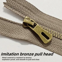 1Pc/2Pcs 30cm/11.81in Metal Short Zipper Suitable For Clothing, Bags, Leather Goods, Handbags DIY Sewing Y-Teeth Handmade DIY Zipper, (Random Color) - Multicolor - View 7