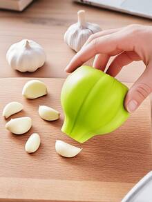 1 Stück kreativer Silikon Knoblauchschäler, weicher Knoblauchschäler, einfaches und praktisches Küchenwerkzeug, Outdoor Küchenutensil - Mehrfarbig - Übersicht 1