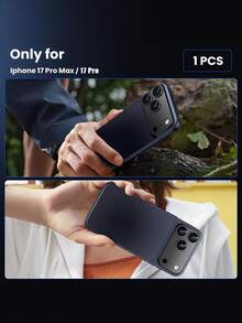 1件相機鏡頭保護膜，相容 iPhone 18 Pro/18 Pro Max/17 Pro Max，9H 鋼化玻璃螢幕保護配件，防指紋、耐刮，可搭配手機殼使用，黑色 - 黑色 - 查看 5