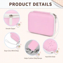 Funda protectora para cámara de impresión instantánea, compatible con DYLANTO para ESOXOFFORE para ETIKEZ para YTETCN para DUDUDRAGON cámara digital, organizador de almacenamiento portátil con bolsillo para accesorios - Ver 7