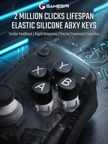 GAMESIR X5 Lite Game Controller: Features A Comfortable Grip With A Textured Surface, Hall Effect Joysticks, A Type-C Connector, And Elastic Silicone ABXY Buttons. - View 7