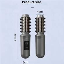 SOKANY 便攜式直髮梳,無線造型梳,適用於直髮與捲髮,30秒快速加熱,3段溫度調節,2600mAh長效電池續航,適合所有髮質,居家/旅行/通勤必備 - 彩色 - 查看 3