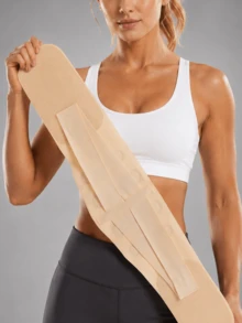 1pc Women's Sports Waist Support Belt, Comfortable Lightweight Ultra-Thin Lumbar Support Belt, Waist Support For Lumbar Disc, Waist Compression Belt, Yoga Training Belt, Suitable For Running, Fitness Equipment, Body Shaping, Entertainment Sports, Musical Instruments, Cycling, Ice And Snow Sports, Extreme Challenges, Hiking, Camping, Shooting Sports And Other Scenarios - Apricot - View 6