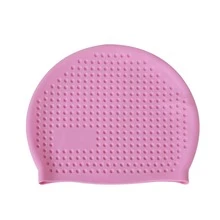 Silicone Swim Cap Minimalist Adult Unisex Silicone Swim Cap High Elasticity Perforated Bubble Swim Cap - Multicolor - View 12
